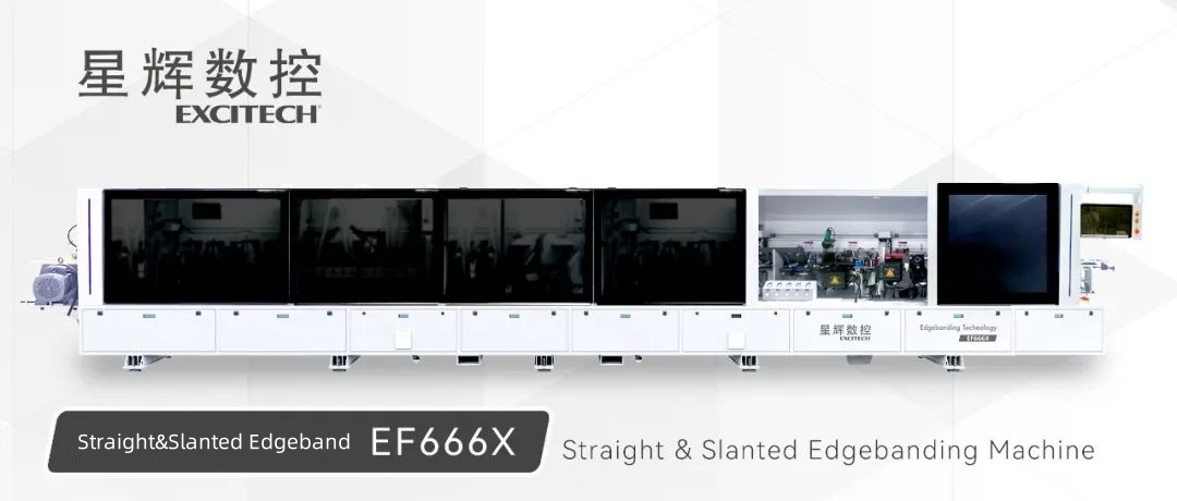 EF666X Schräg- und gerade Kantenanleimmaschine, eine Maschine mit zwei Funktionen, Qualitätsauswahl.