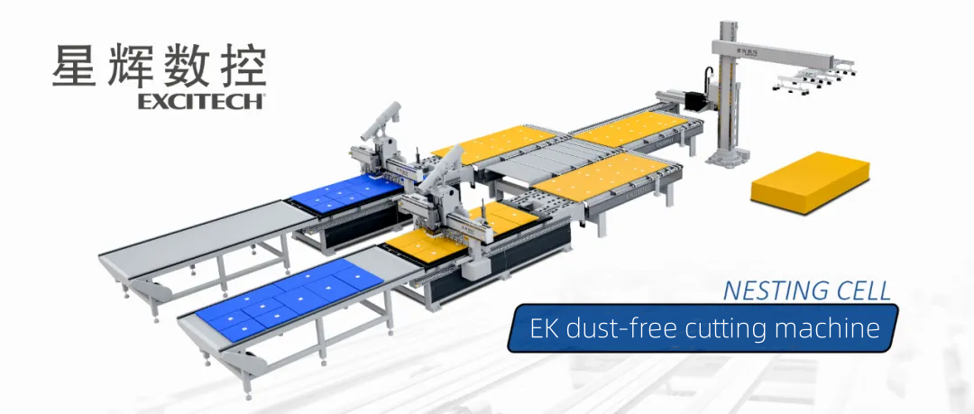 Die staubfreie Plattenschneidemaschine von EXCITECH stellt einen großen Fortschritt in der Holz- und Möbelindustrie dar.