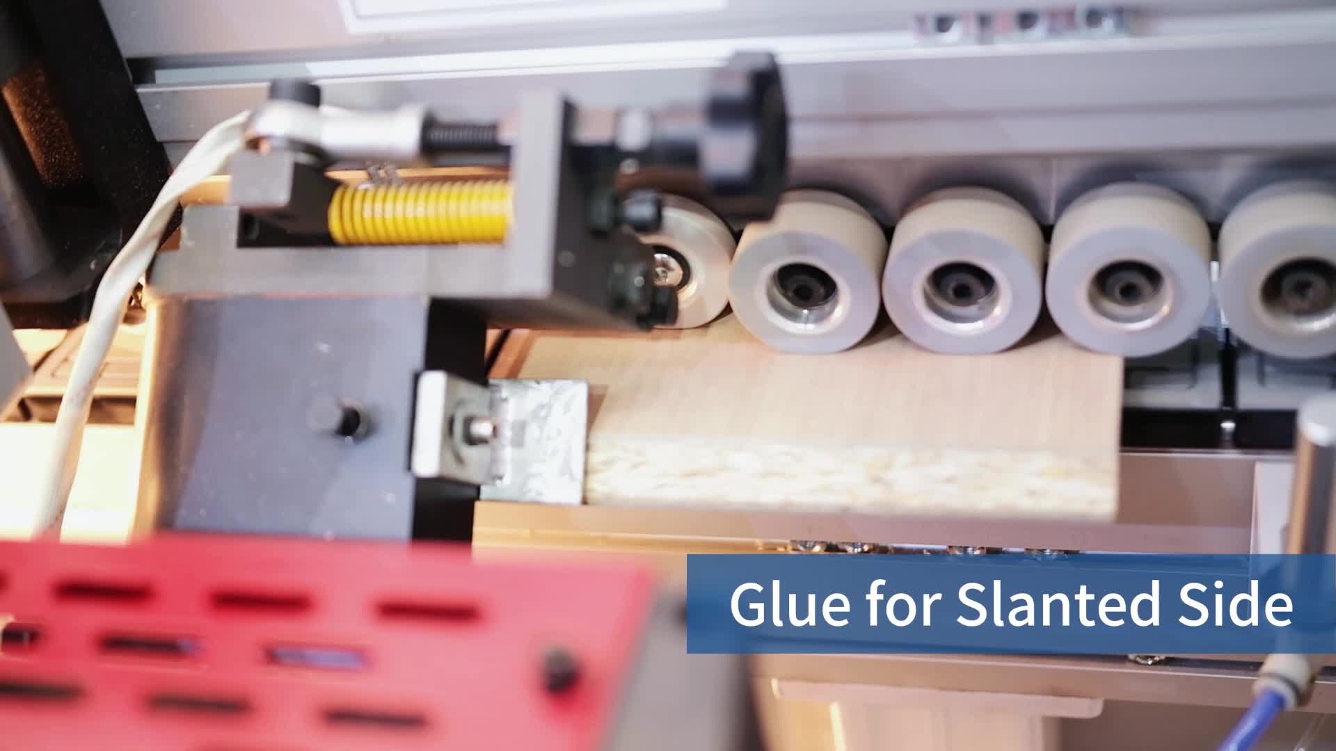 EXCITECH Kantenanleimmaschine für gerade Kanten und abgeschrägte Kanten – erfüllt mehr Produktionsanforderungen!