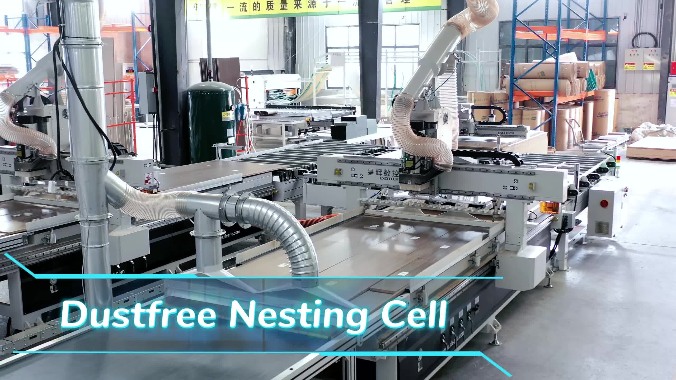 Intelligente Produktionslinie, in EXCITECH | Henan Kefeng Wood Smart Production-Projekt.