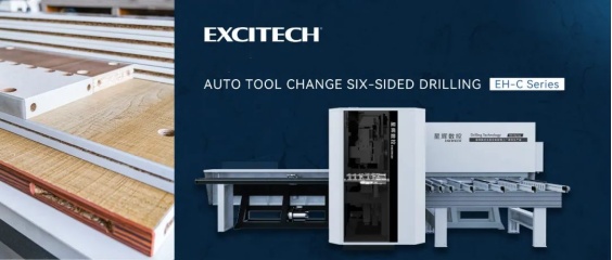 Excitech EH-C Sechs-Seiten-Bohrmaschine Automatische Toolwechselfunktion.
