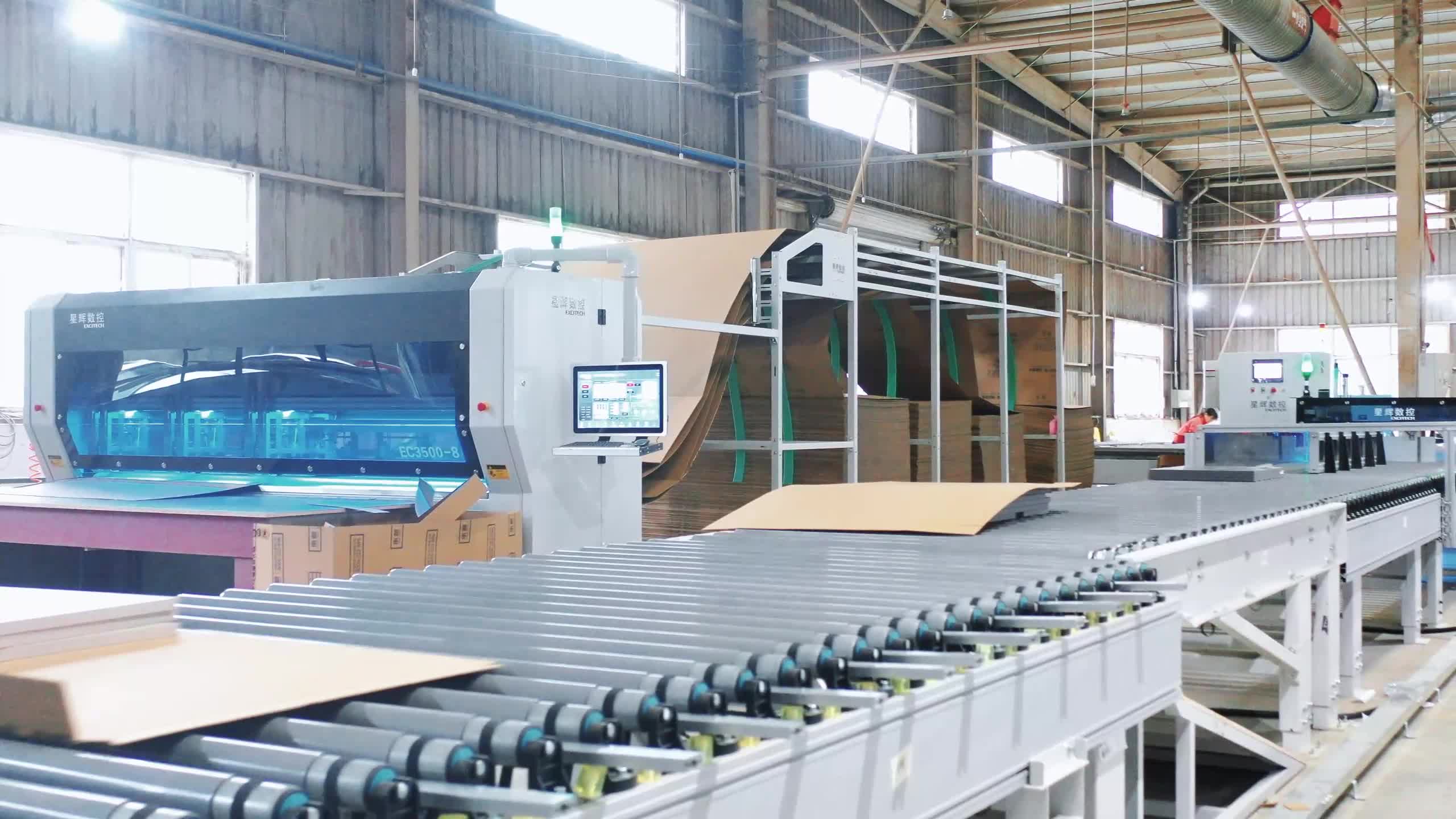 Fallfreigabe von Excitech CNC Sichuan Chengdu Impression Packaging Line Project.