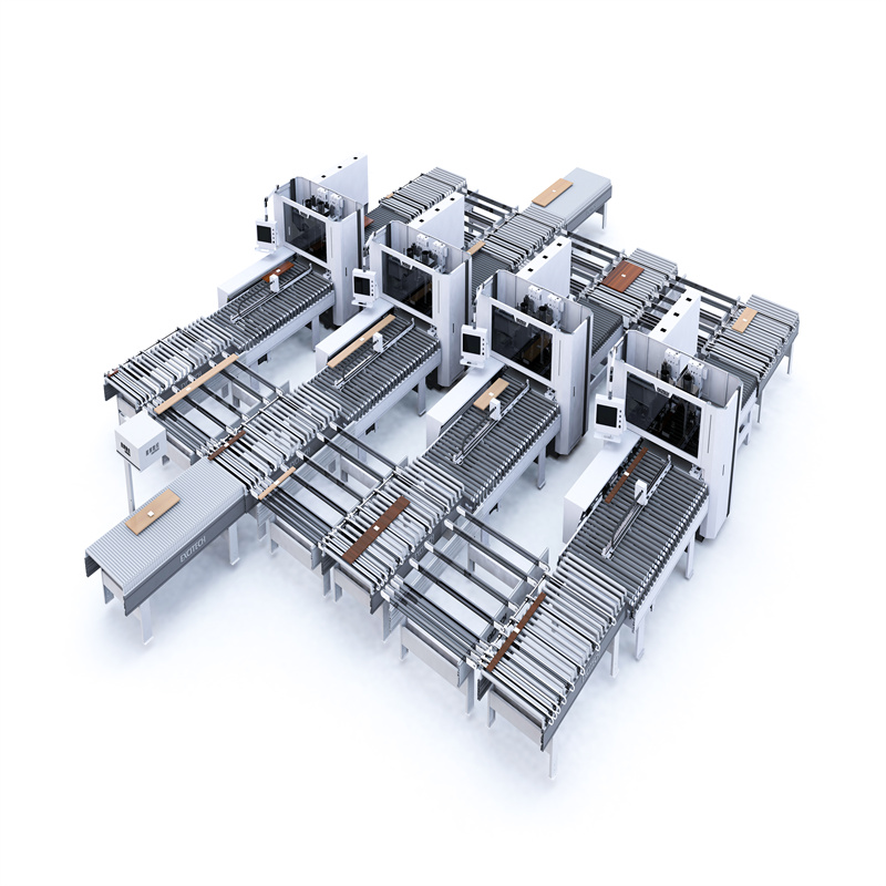 Automatisierte CNC-Verschachtelungseinheitslinie für Türverkleidungsmöbel